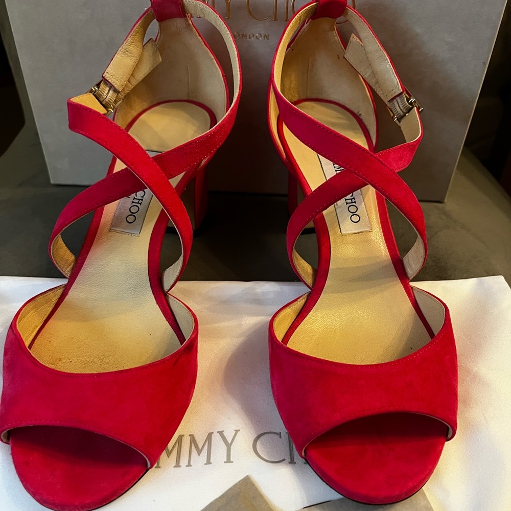 Authentic Pink Jimmy Choo Sandals